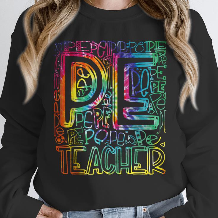 PE Teacher Phys Ed Tie Dye Physical Education Appreciation Unisex Sweatshirt, novelty gifts, funny gifts