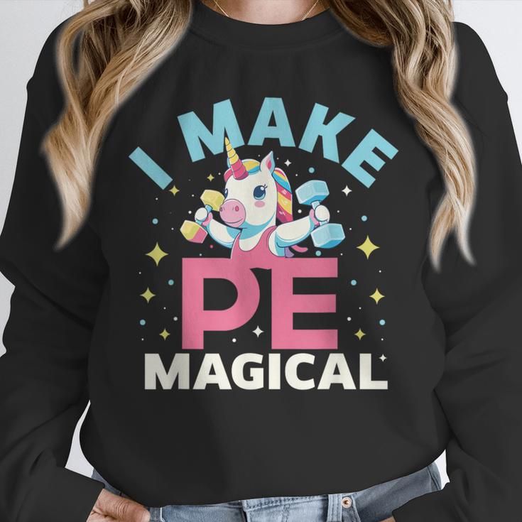 PE Teacher Unicorn I Make PE Magical Unisex Sweatshirt, novelty gifts, funny gifts PE Teacher Unicorn I Make PE Magical Unisex Sweatshirt, novelty gifts, funny gifts