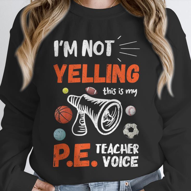PE Teacher Voice PE Teacher School Fitness Class Unisex Sweatshirt, novelty gifts, funny gifts PE Teacher Voice PE Teacher School Fitness Class Unisex Sweatshirt, novelty gifts, funny gifts