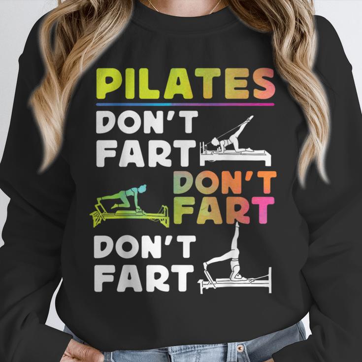 Pilates Instructor Teacher Watercolor Pilates Don't Fart Men Women Kids Unisex Sweatshirt, novelty gifts, funny gifts Pilates Instructor Teacher Watercolor Pilates Don't Fart Men Women Kids Unisex Sweatshirt, novelty gifts, funny gifts