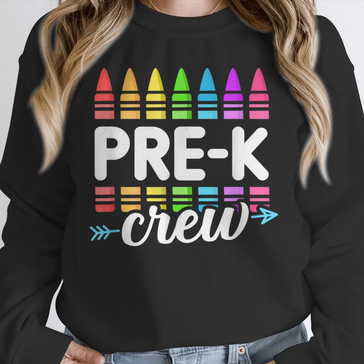 Pre-K Crew Teacher Team Squad Hello Back School Graduation Unisex Sweatshirt, novelty gifts, funny gifts
