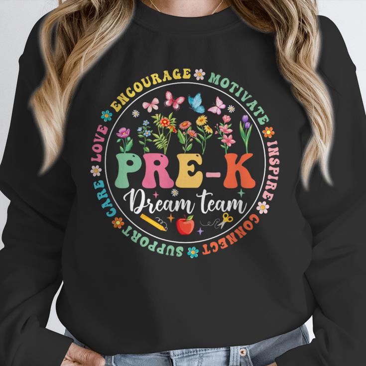 Pre-K Dream Team Back To School Teacher Flower Unisex Sweatshirt, novelty gifts, funny gifts Pre-K Dream Team Back To School Teacher Flower Unisex Sweatshirt, novelty gifts, funny gifts