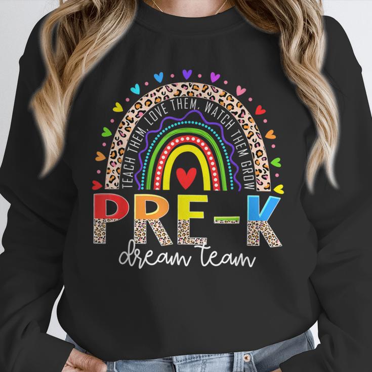 PreK Dream Team Leopard Rainbow Teacher Squad Back To School Unisex Sweatshirt, novelty gifts, funny gifts PreK Dream Team Leopard Rainbow Teacher Squad Back To School Unisex Sweatshirt, novelty gifts, funny gifts