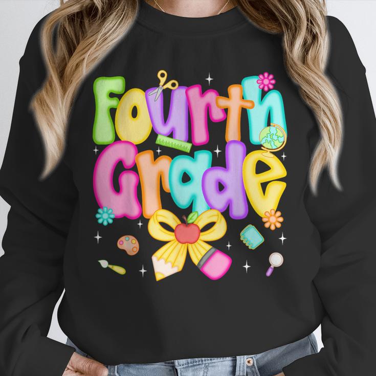 Preppy Fourth Grade Back To School 4th Grade Teacher Girls Unisex Sweatshirt, novelty gifts, funny gifts Preppy Fourth Grade Back To School 4th Grade Teacher Girls Unisex Sweatshirt, novelty gifts, funny gifts