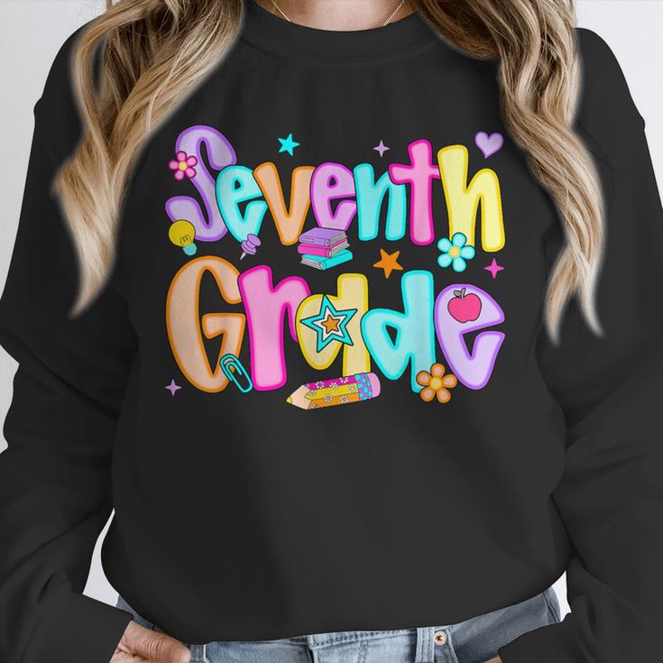 Preppy Seventh Grade Back To School 7th Grade Teachers Girls Unisex Sweatshirt, novelty gifts, funny gifts Preppy Seventh Grade Back To School 7th Grade Teachers Girls Unisex Sweatshirt, novelty gifts, funny gifts