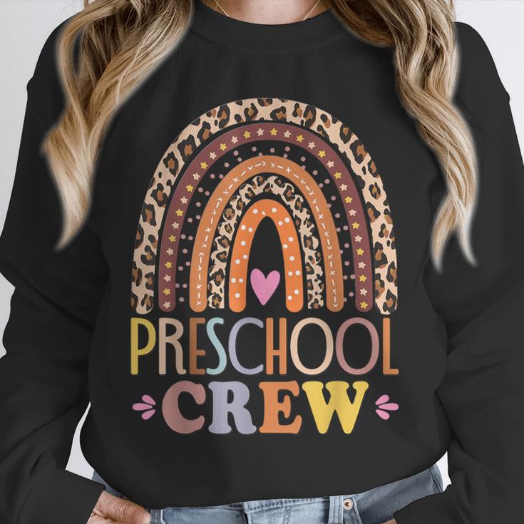 Preschool Crew Cute Leopard Rainbow Back To School Teachers Unisex Sweatshirt, novelty gifts, funny gifts Preschool Crew Cute Leopard Rainbow Back To School Teachers Unisex Sweatshirt, novelty gifts, funny gifts