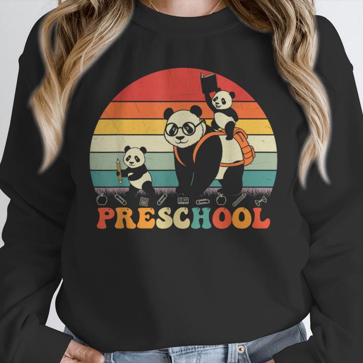 Preschool Panda Back To School Teacher Student Unisex Sweatshirt, novelty gifts, funny gifts Preschool Panda Back To School Teacher Student Unisex Sweatshirt, novelty gifts, funny gifts