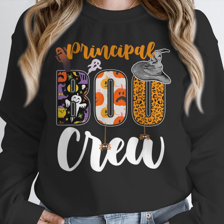 Principal Boo Crew Ghost Halloween Teachers School Matching Unisex Sweatshirt, novelty gifts, funny gifts