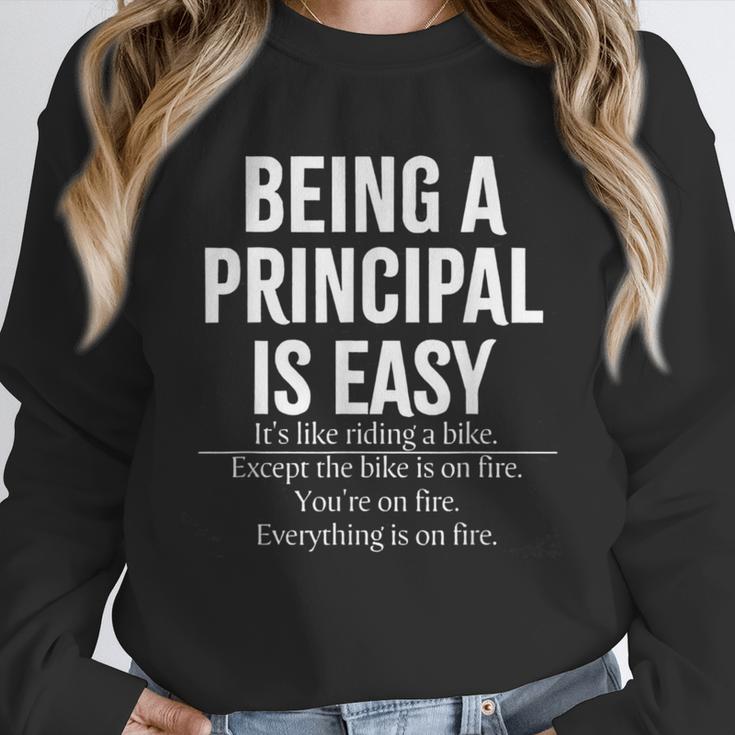 Being A Principal Is Easy School Principal Teacher Life Unisex Sweatshirt, novelty gifts, funny gifts Being A Principal Is Easy School Principal Teacher Life Unisex Sweatshirt, novelty gifts, funny gifts