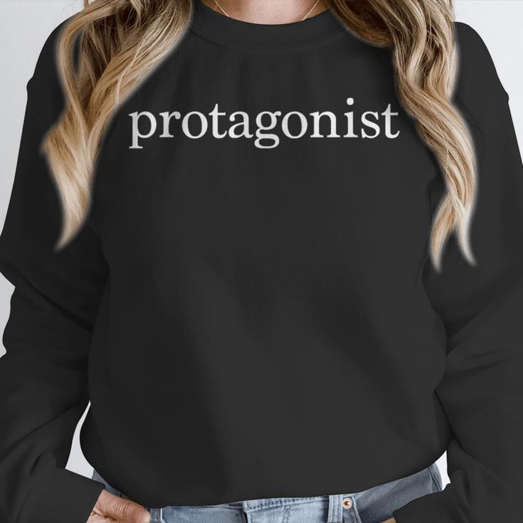 Protagonist Shirt For English Majors English Teachers Unisex Sweatshirt, novelty gifts, funny gifts