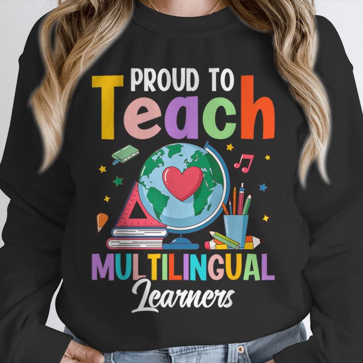 Proud To Teach Multilingual Learner ESL English Teacher Unisex Sweatshirt, novelty gifts, funny gifts Proud To Teach Multilingual Learner ESL English Teacher Unisex Sweatshirt, novelty gifts, funny gifts
