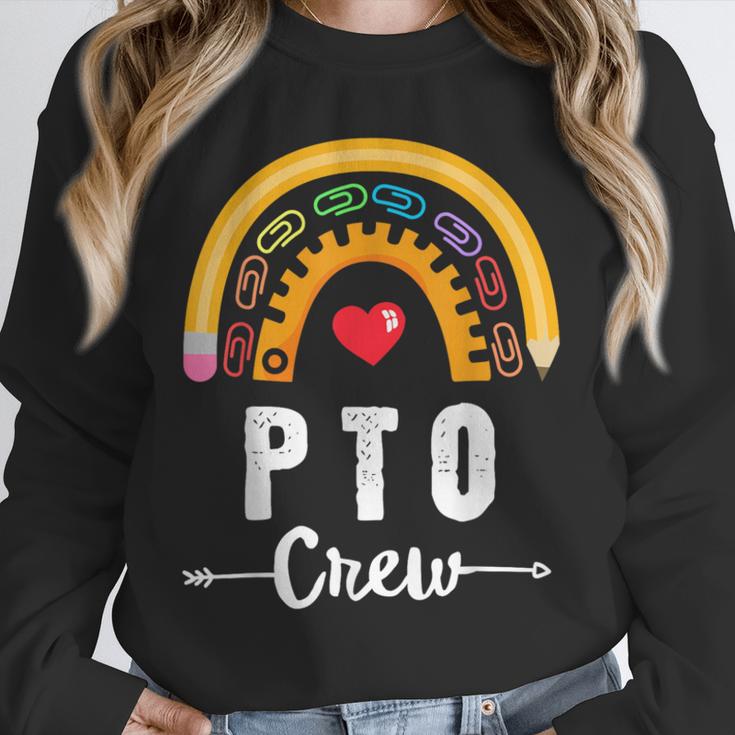 PTO Crew Parent School Volunteer Board Mom Parent Teacher Unisex Sweatshirt, novelty gifts, funny gifts