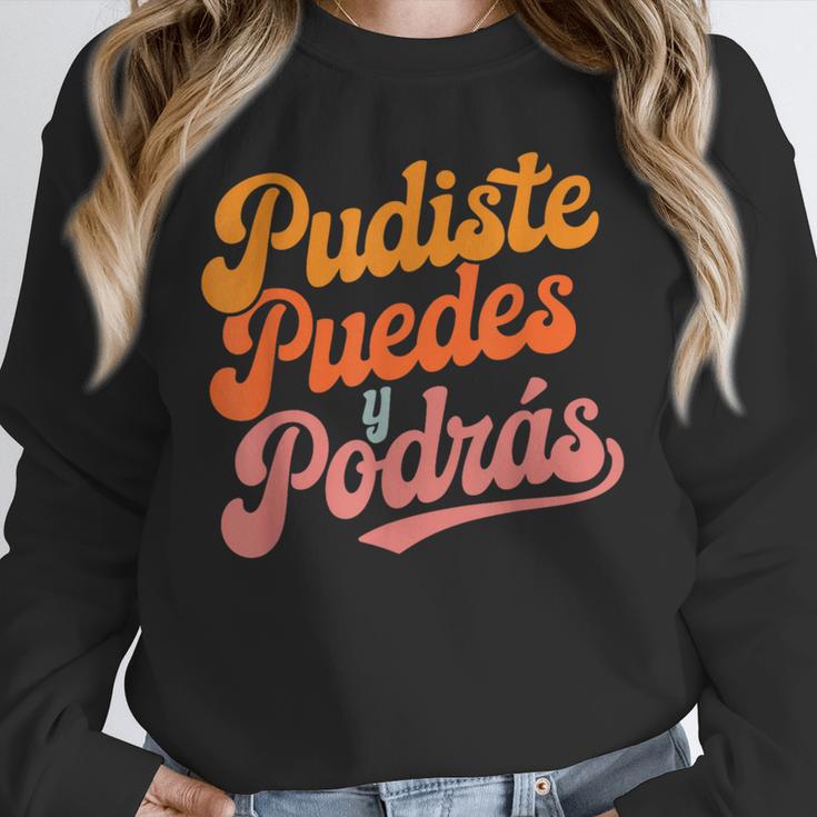 Pudiste Puedes Podras Maestra Spanish Teacher Unisex Sweatshirt, novelty gifts, funny gifts Pudiste Puedes Podras Maestra Spanish Teacher Unisex Sweatshirt, novelty gifts, funny gifts