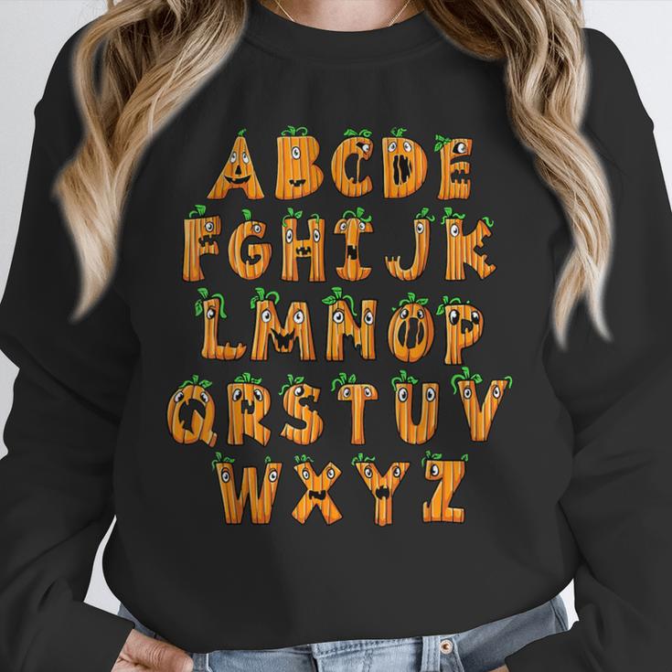 Pumpkin ABC Halloween Alphabet Costume School Teacher Kids Unisex Sweatshirt, novelty gifts, funny gifts Pumpkin ABC Halloween Alphabet Costume School Teacher Kids Unisex Sweatshirt, novelty gifts, funny gifts