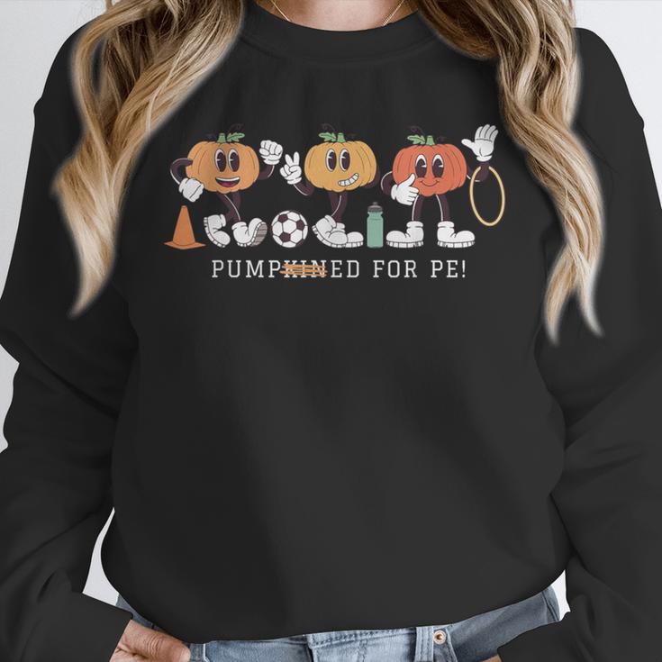 Pumpkin PE Teacher Team Physical Education Autumn Fall Unisex Sweatshirt, novelty gifts, funny gifts