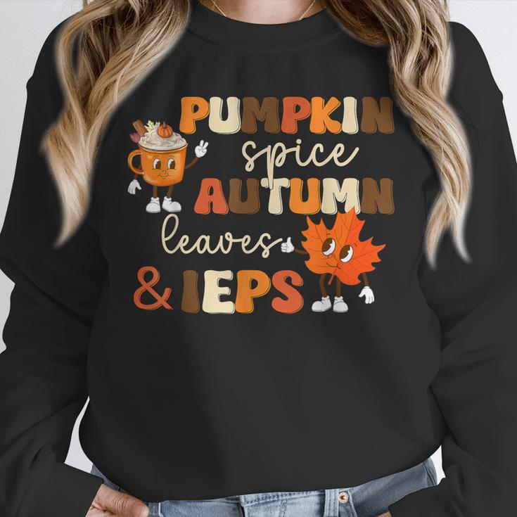 Pumpkin Spice Autumn Leaves IEPS Sped Teacher Fall Unisex Sweatshirt, novelty gifts, funny gifts Pumpkin Spice Autumn Leaves IEPS Sped Teacher Fall Unisex Sweatshirt, novelty gifts, funny gifts