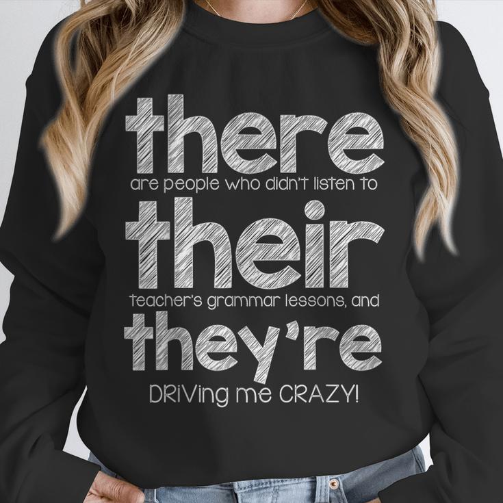 There Their They'Re English Grammar Teacher Humor Unisex Sweatshirt, novelty gifts, funny gifts There Their They'Re English Grammar Teacher Humor Unisex Sweatshirt, novelty gifts, funny gifts