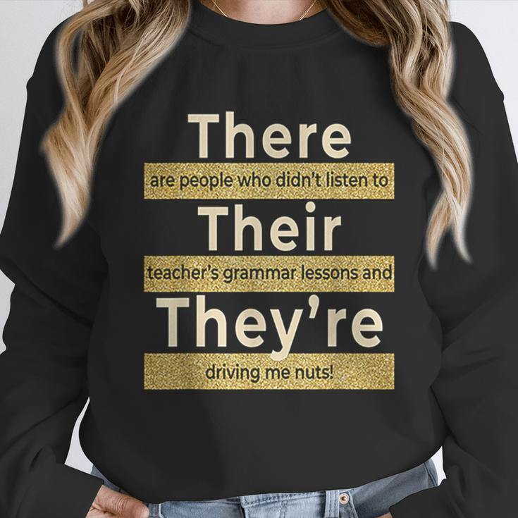 There Their They'Re T Shirt English Grammar Teacher For Men Women Unisex Sweatshirt, novelty gifts, funny gifts
