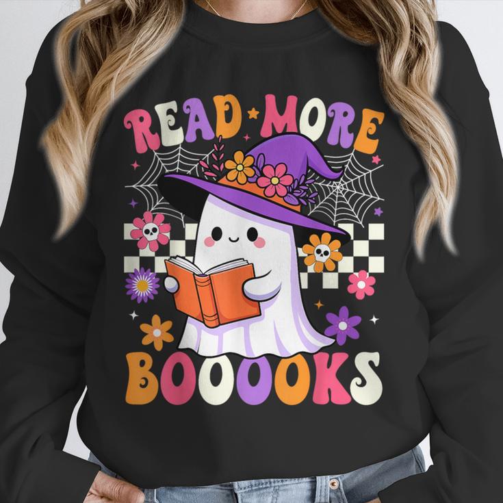 Read More Books Ghost Reading Book Teacher Halloween Unisex Sweatshirt, novelty gifts, funny gifts