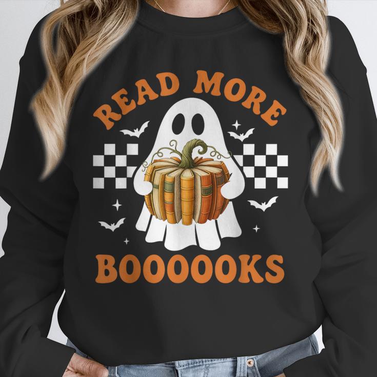 Read More Books Halloween Retro Pumpkin Reading Fall Teacher Unisex Sweatshirt, novelty gifts, funny gifts