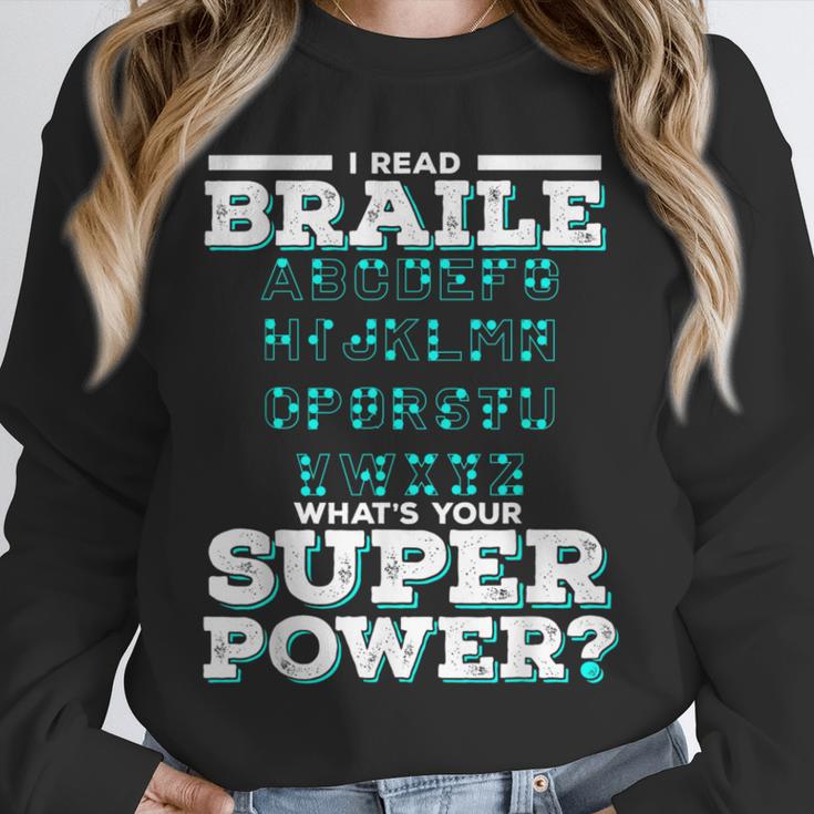 I Read Braille Tell Me Your Superpower Braille Teacher For Men Women Unisex Sweatshirt, novelty gifts, funny gifts I Read Braille Tell Me Your Superpower Braille Teacher For Men Women Unisex Sweatshirt, novelty gifts, funny gifts