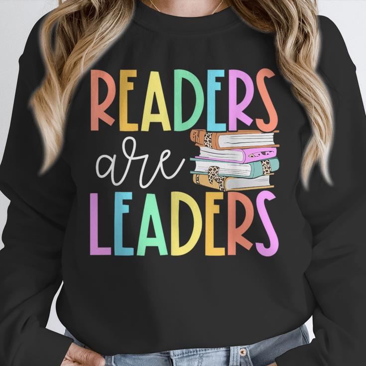 Readers Are Leaders Reading Book Lovers Teacher Women Kids Unisex Sweatshirt, novelty gifts, funny gifts Readers Are Leaders Reading Book Lovers Teacher Women Kids Unisex Sweatshirt, novelty gifts, funny gifts