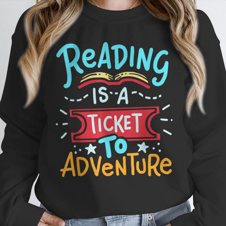 Reading Adventure Library Student Teacher Book Unisex Sweatshirt, novelty gifts, funny gifts
