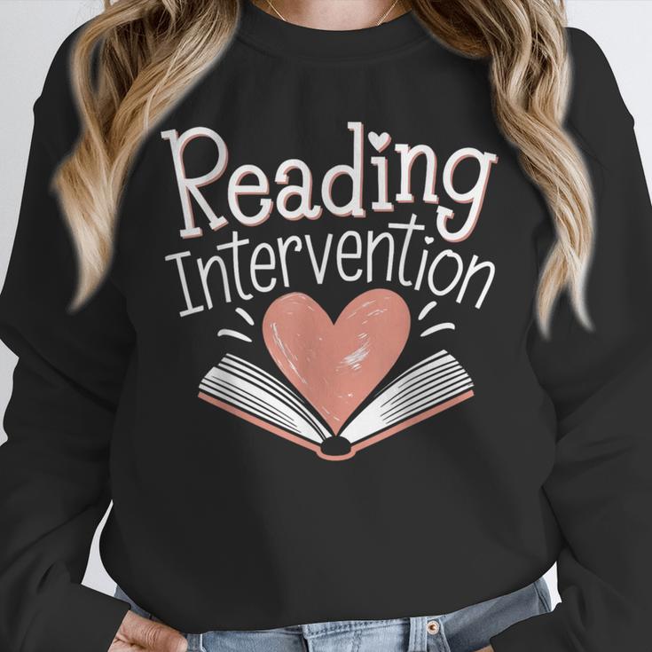 Reading Intervention Teacher Unisex Sweatshirt, novelty gifts, funny gifts