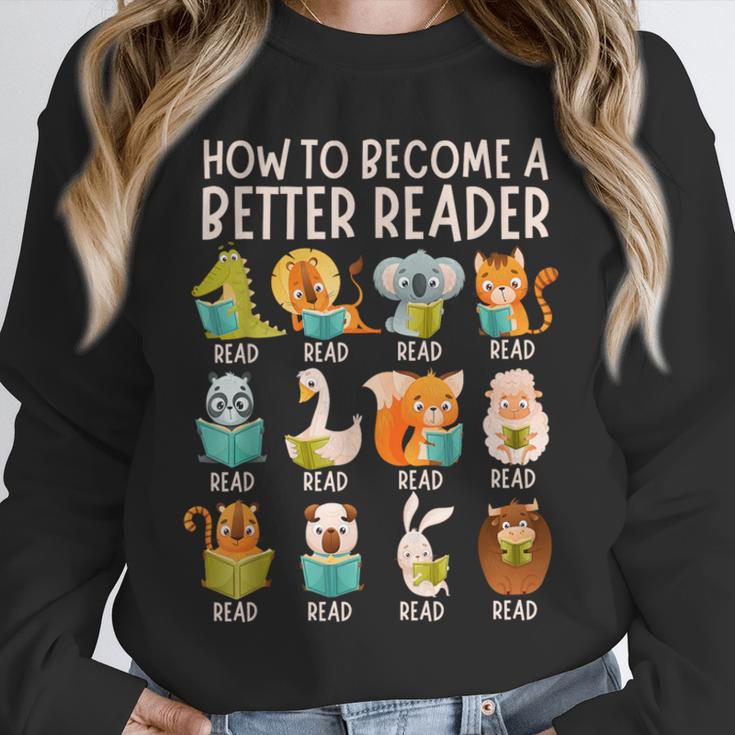 Reading Teacher How To Become a Better Reader Book Lover Fun Unisex Sweatshirt, novelty gifts, funny gifts Reading Teacher How To Become a Better Reader Book Lover Fun Unisex Sweatshirt, novelty gifts, funny gifts