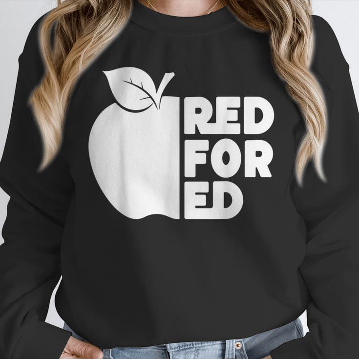 Red For Ed Teacher Support Public Education For Men Women Kids Unisex Sweatshirt, novelty gifts, funny gifts Red For Ed Teacher Support Public Education For Men Women Kids Unisex Sweatshirt, novelty gifts, funny gifts