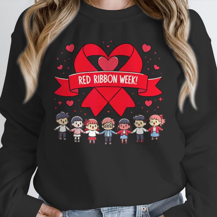 Red Ribbon Week Awareness For Students And Teachers Men Women Girls Kids Unisex Sweatshirt, novelty gifts, funny gifts