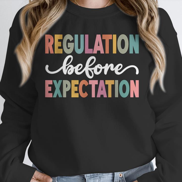 Regulation Before Expectation Cute ABA SPED Teacher Therapy Unisex Sweatshirt, novelty gifts, funny gifts Regulation Before Expectation Cute ABA SPED Teacher Therapy Unisex Sweatshirt, novelty gifts, funny gifts