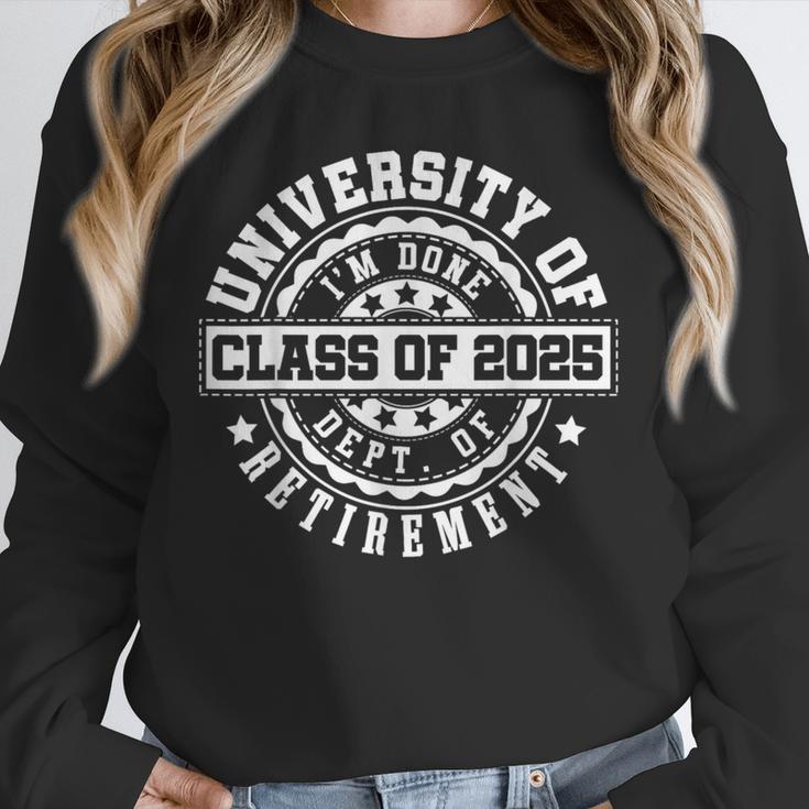 Retired 2025 For Teacher Retirement University Of I'm Done Unisex Sweatshirt, novelty gifts, funny gifts