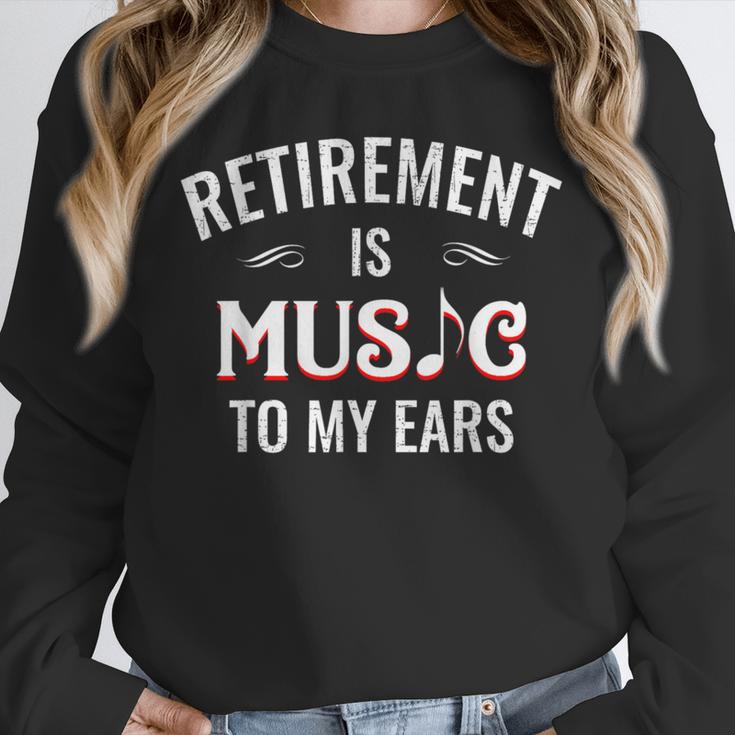 Retirement Is Music To My Ears Retired Music Teacher Unisex Sweatshirt, novelty gifts, funny gifts Retirement Is Music To My Ears Retired Music Teacher Unisex Sweatshirt, novelty gifts, funny gifts