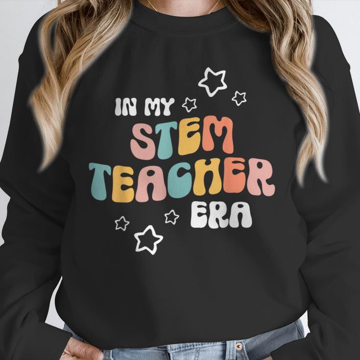 Retro Boho Math Science Professor In My STEM Teacher Era Unisex Sweatshirt, novelty gifts, funny gifts