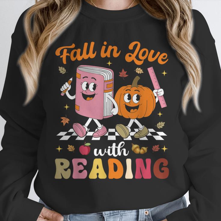 Retro Fall In Love With Learning Pumpkin Autumn Teacher Unisex Sweatshirt, novelty gifts, funny gifts Retro Fall In Love With Learning Pumpkin Autumn Teacher Unisex Sweatshirt, novelty gifts, funny gifts