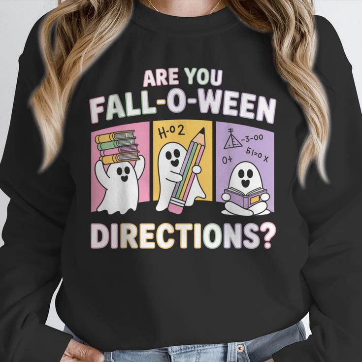 Retro Are You Fall O Ween Directions Teacher Halloween Ghost Unisex Sweatshirt, novelty gifts, funny gifts Retro Are You Fall O Ween Directions Teacher Halloween Ghost Unisex Sweatshirt, novelty gifts, funny gifts
