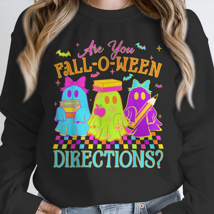 Retro Are You Falloween Direction Teacher Spooky Halloween Unisex Sweatshirt, novelty gifts, funny gifts Retro Are You Falloween Direction Teacher Spooky Halloween Unisex Sweatshirt, novelty gifts, funny gifts