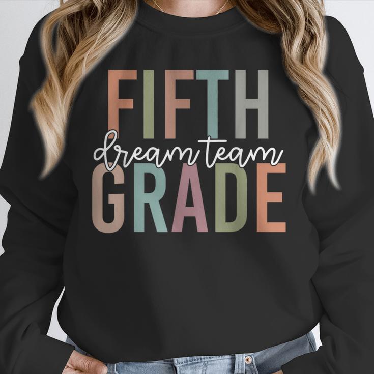 Retro Fifth Grade Dream Team Groovy Teacher Back To School Men Women Girls Kids Unisex Sweatshirt, novelty gifts, funny gifts Retro Fifth Grade Dream Team Groovy Teacher Back To School Men Women Girls Kids Unisex Sweatshirt, novelty gifts, funny gifts