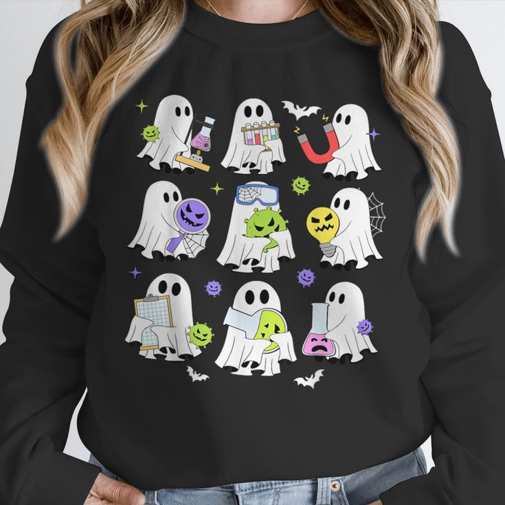 Retro Halloween Science Teacher Ghost Laboratory Teacher Unisex Sweatshirt, novelty gifts, funny gifts Retro Halloween Science Teacher Ghost Laboratory Teacher Unisex Sweatshirt, novelty gifts, funny gifts