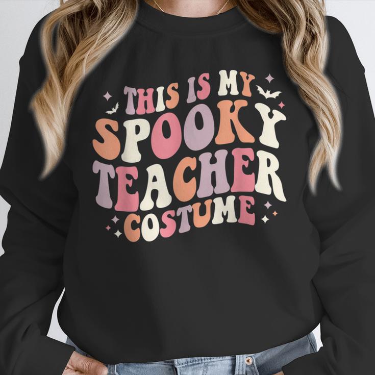 Retro Halloween This Is My Spooky School Teacher Costume Unisex Sweatshirt, novelty gifts, funny gifts Retro Halloween This Is My Spooky School Teacher Costume Unisex Sweatshirt, novelty gifts, funny gifts