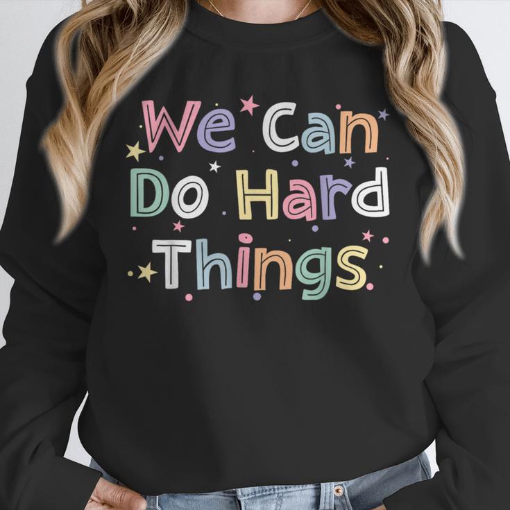 Retro We Can Do Hard-Things Teacher Back To School Unisex Sweatshirt, novelty gifts, funny gifts Retro We Can Do Hard-Things Teacher Back To School Unisex Sweatshirt, novelty gifts, funny gifts
