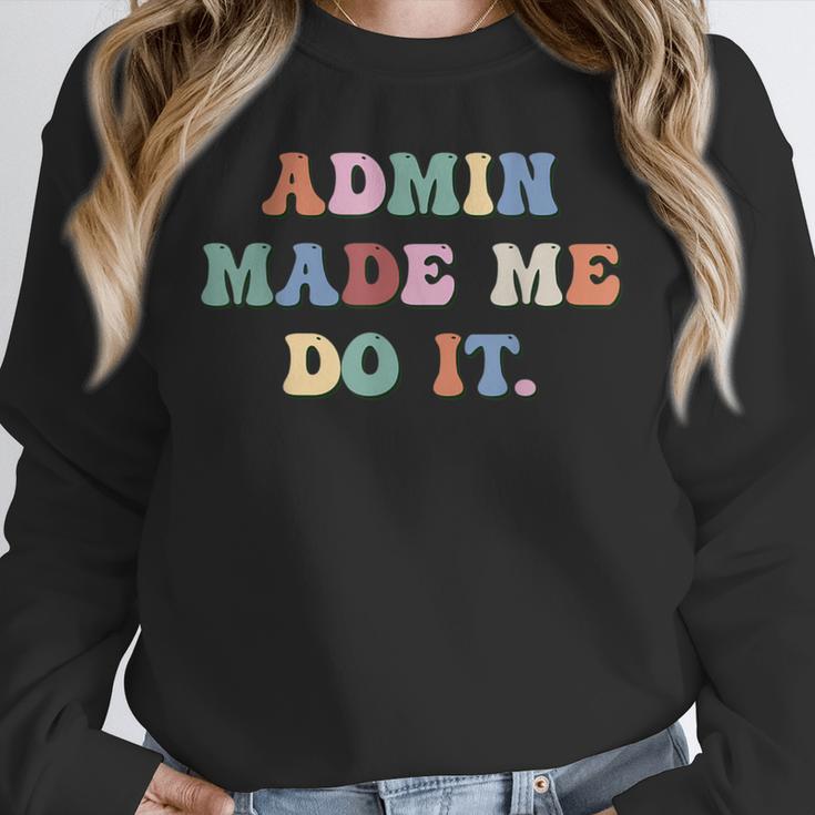 Retro High Grade School Teacher Admin Made Me Do It Quote Unisex Sweatshirt, novelty gifts, funny gifts Retro High Grade School Teacher Admin Made Me Do It Quote Unisex Sweatshirt, novelty gifts, funny gifts
