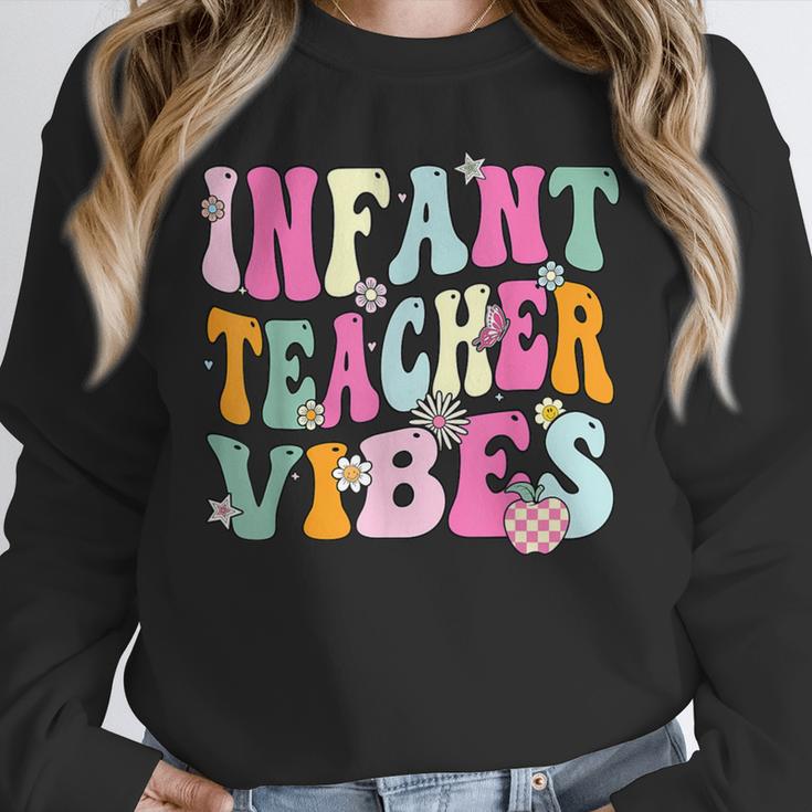 Retro Infant Teacher Vibes Women Daycare Teacher Unisex Sweatshirt, novelty gifts, funny gifts Retro Infant Teacher Vibes Women Daycare Teacher Unisex Sweatshirt, novelty gifts, funny gifts