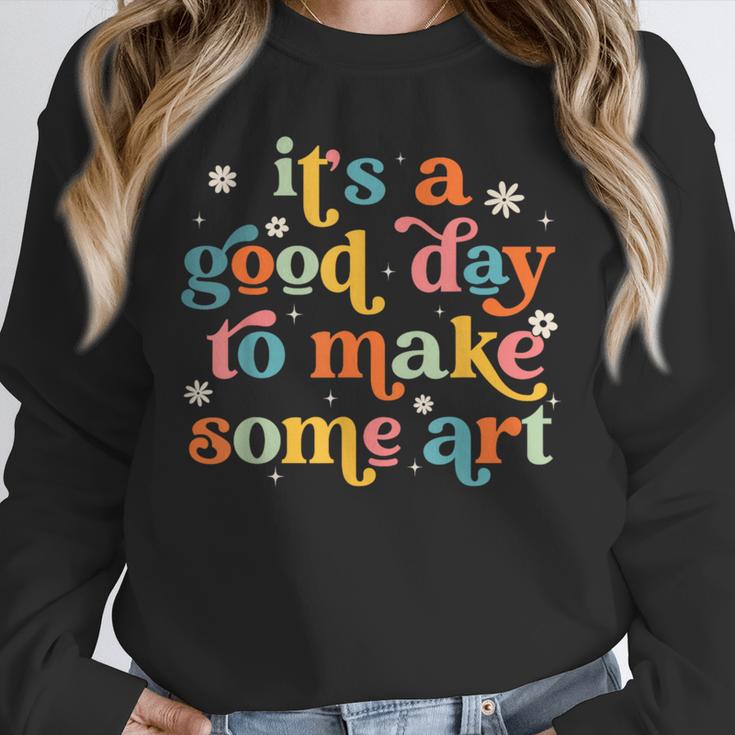 Retro It's a Good Day To Make Some Art Teacher Student Unisex Sweatshirt, novelty gifts, funny gifts Retro It's a Good Day To Make Some Art Teacher Student Unisex Sweatshirt, novelty gifts, funny gifts