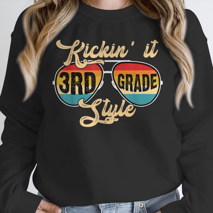 Retro Kickin It 3rd Grade Style Teacher Back To School Men Women Unisex Sweatshirt, novelty gifts, funny gifts Retro Kickin It 3rd Grade Style Teacher Back To School Men Women Unisex Sweatshirt, novelty gifts, funny gifts