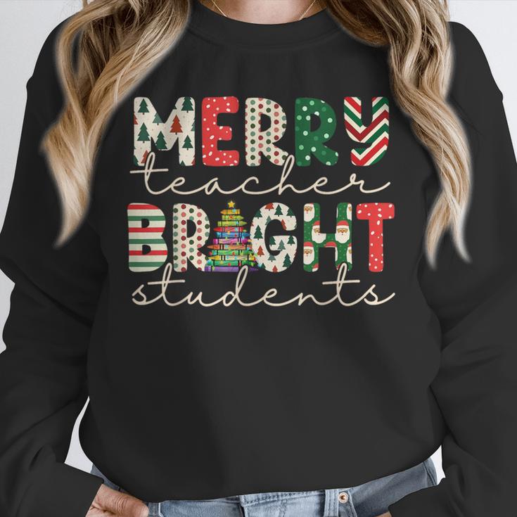 Retro Merry Teacher Bright Students Christmas Teacher Unisex Sweatshirt, novelty gifts, funny gifts Retro Merry Teacher Bright Students Christmas Teacher Unisex Sweatshirt, novelty gifts, funny gifts