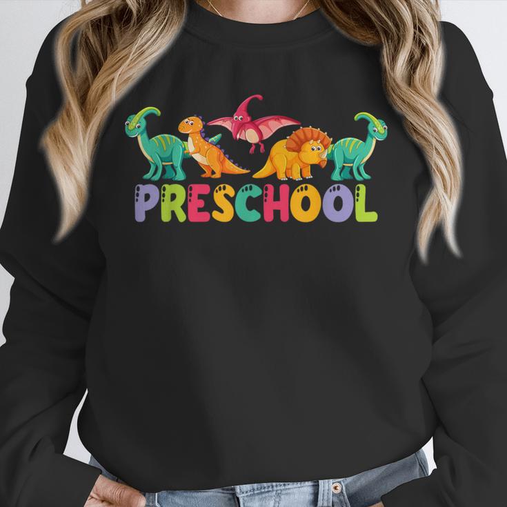 Retro Preschool Cute Dinosaur Preschool Teacher Kids Boys Unisex Sweatshirt, novelty gifts, funny gifts Retro Preschool Cute Dinosaur Preschool Teacher Kids Boys Unisex Sweatshirt, novelty gifts, funny gifts