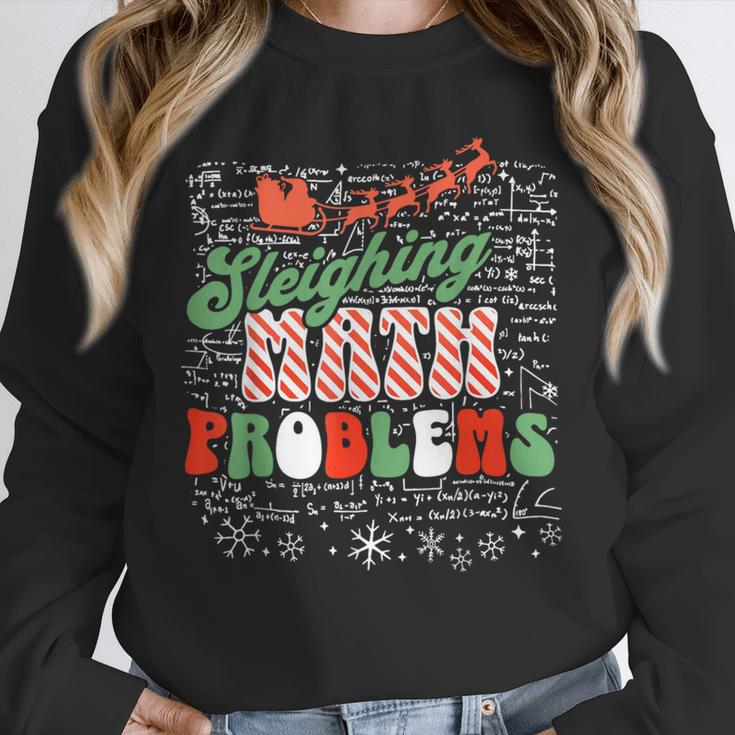 Retro Sleighing Math Problems Santa Math Teacher Christmas Unisex Sweatshirt, novelty gifts, funny gifts Retro Sleighing Math Problems Santa Math Teacher Christmas Unisex Sweatshirt, novelty gifts, funny gifts