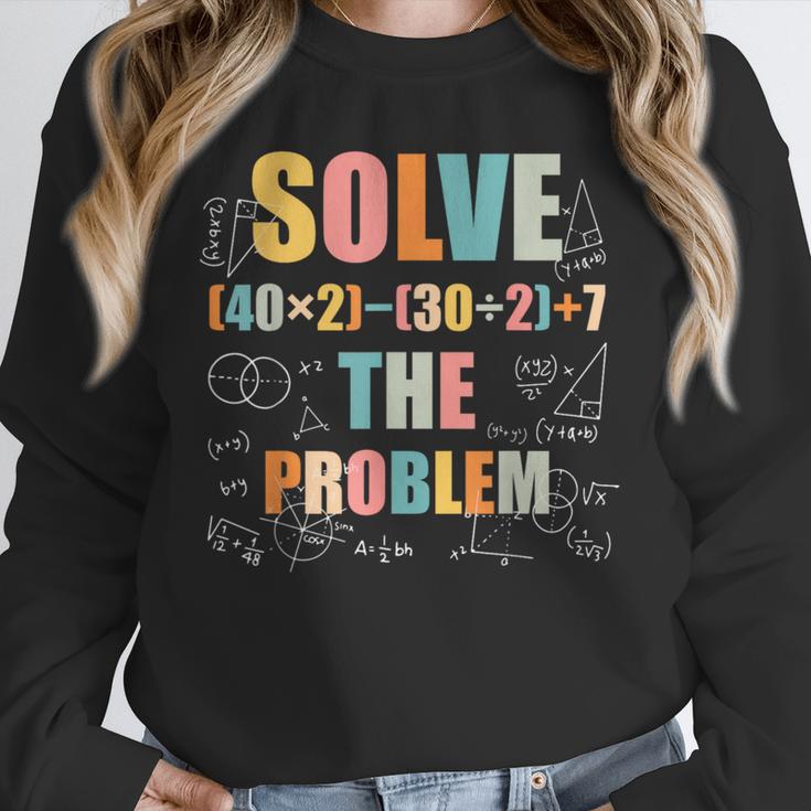 Retro Solve The Problem 67 Meme Joke Math Teacher Unisex Sweatshirt, novelty gifts, funny gifts Retro Solve The Problem 67 Meme Joke Math Teacher Unisex Sweatshirt, novelty gifts, funny gifts